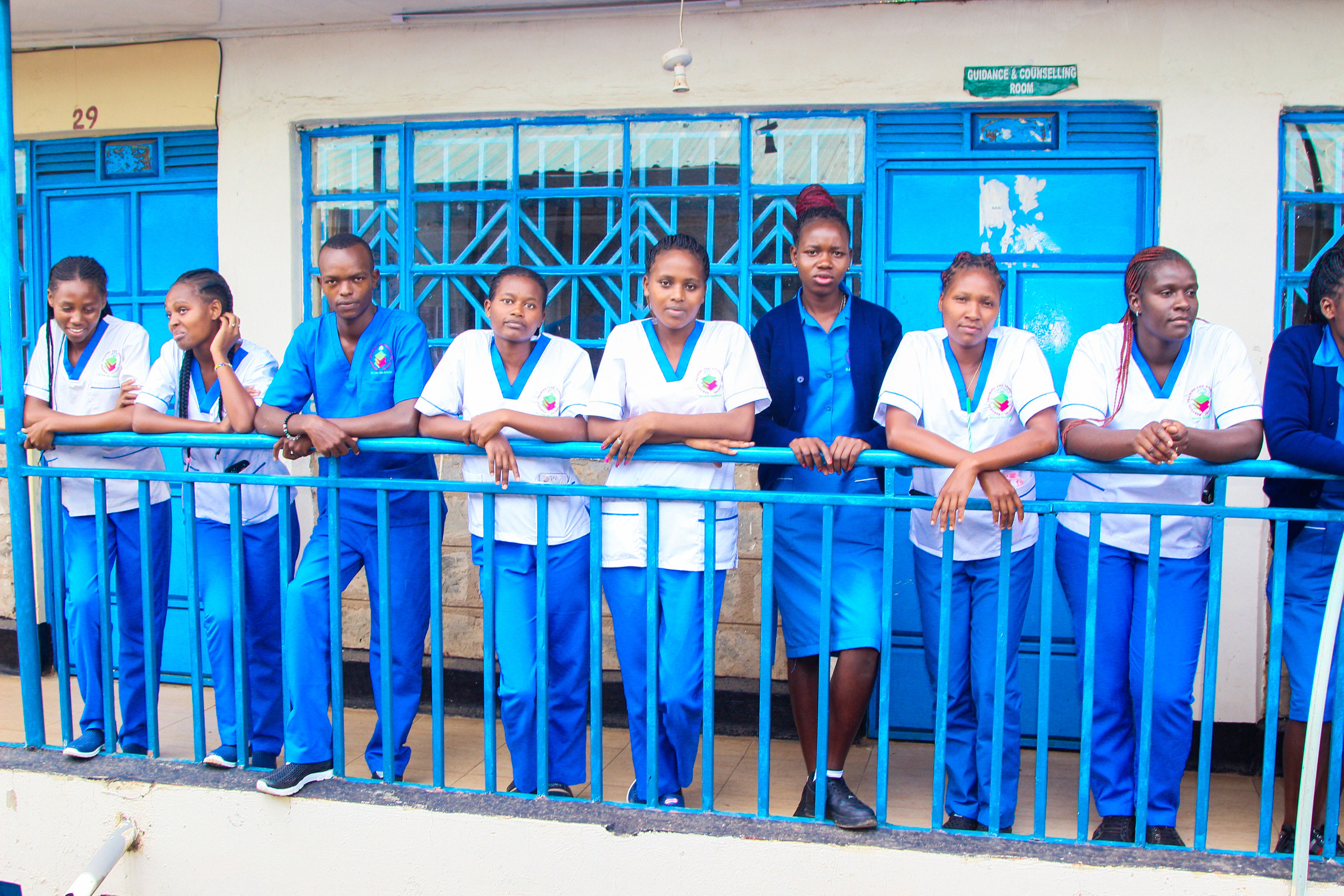 Students in practical medical training at Keborok